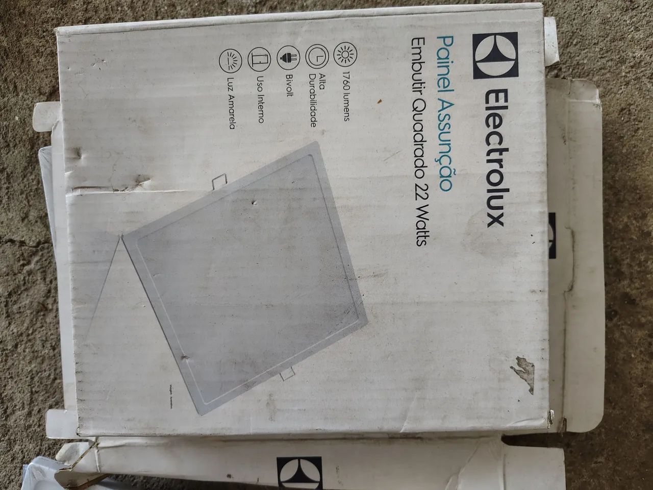 Painel LED Embutir Quadrado amarela 22W Electrolux - Foto 3