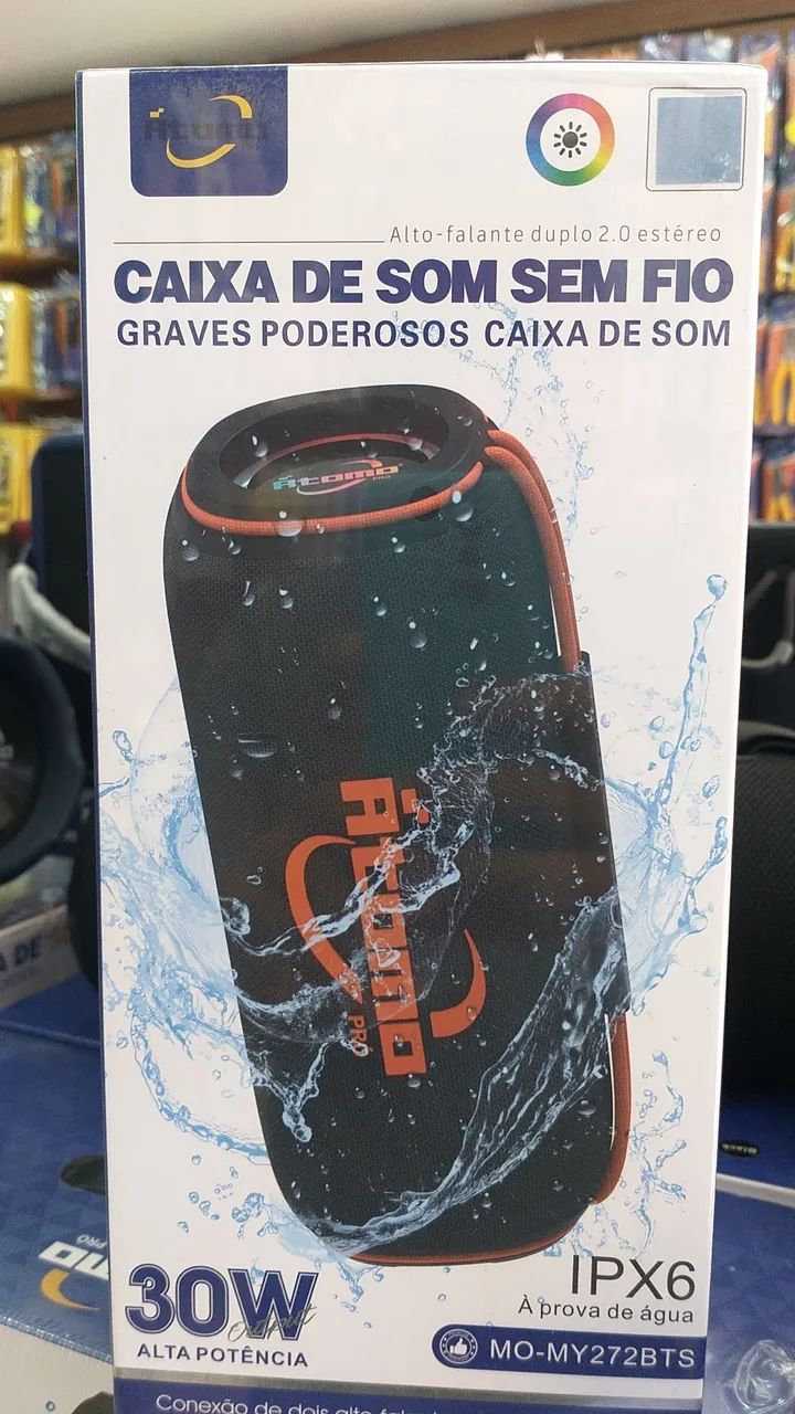 Caixa de Som Bluetooth 30W IPX6 Fitomo Pro