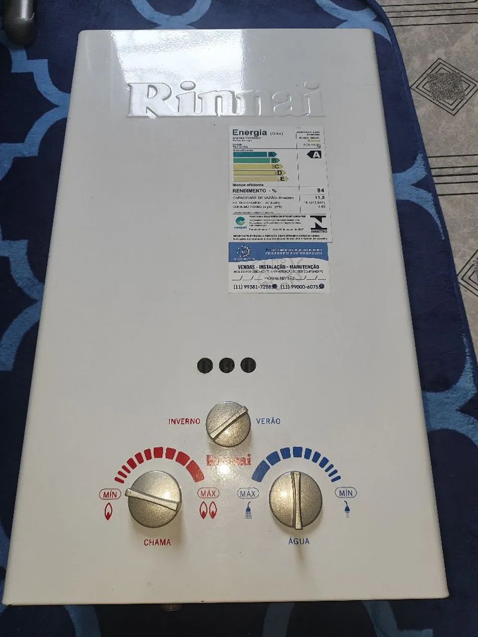 Aquecedor de água a gás Rinnai 11 Litros GN - Foto 3