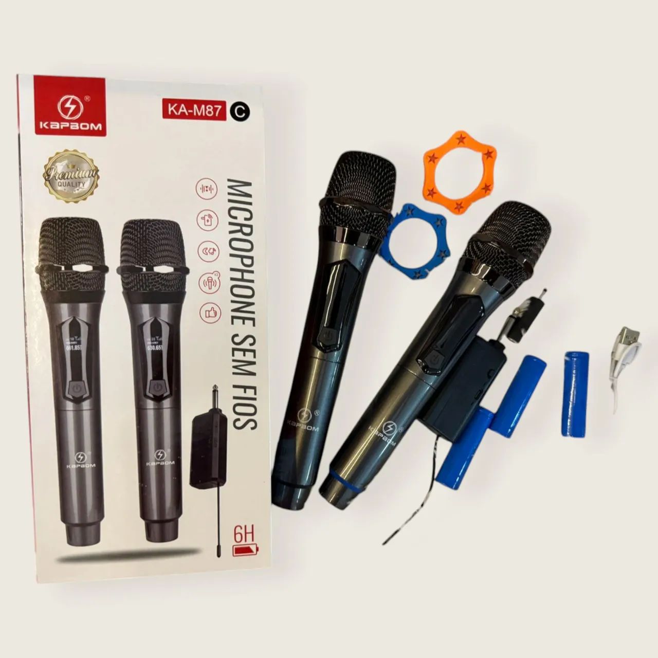Microfone Sem Fio KA-M87 - Kapsom