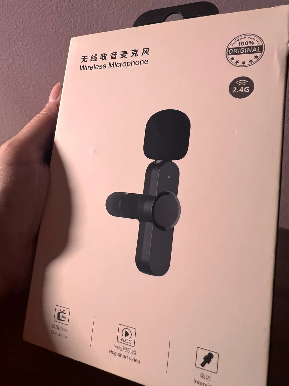 Microfone de lapela tipo c 