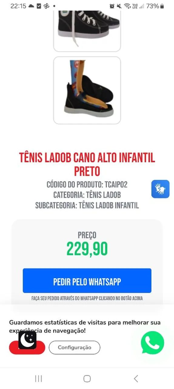 Tenis infantil para uso com ortese em perfeito estado  - Foto 6