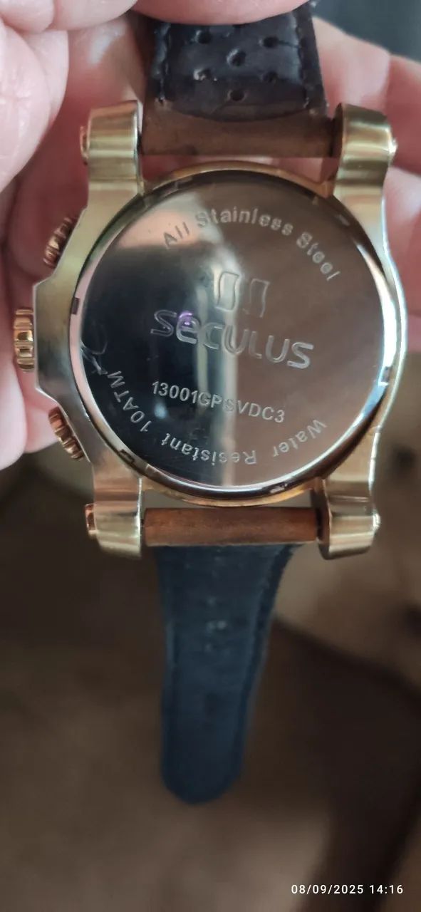 Relógio de pulso Seculus original caixa e nota fiscal  - Foto 5