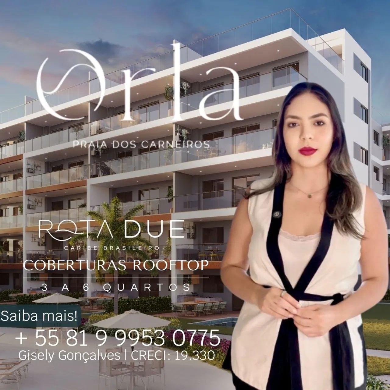 RESORT À BEIRA MAR NA PRAIA DOS CARNEIROS | FINANCIAMENTO NA PLANTA | ROTA DUE CARIBE BRAS