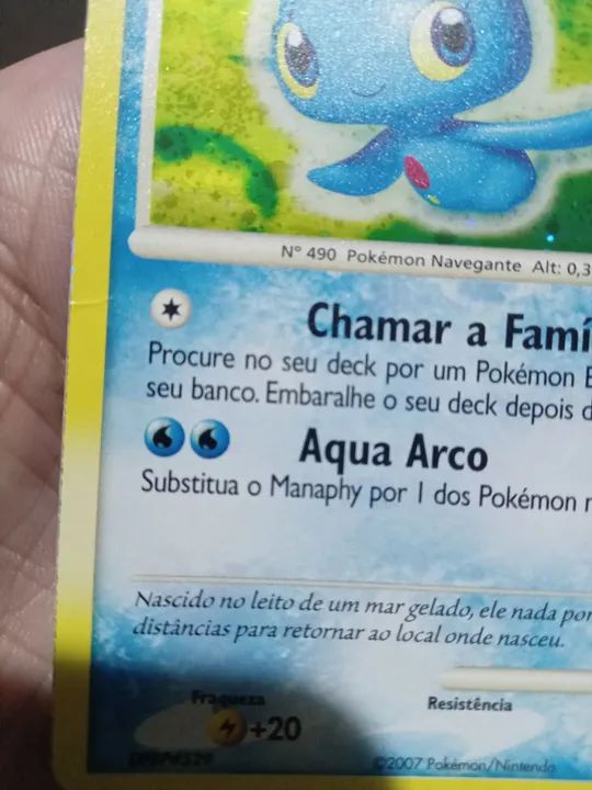 Manaphy - Carta Pokémon - DPBPH#529 9/130 - Foto 3