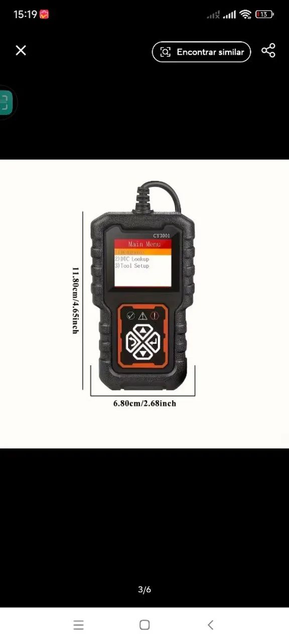 Scanner automotivo OBD2 65049962195586124