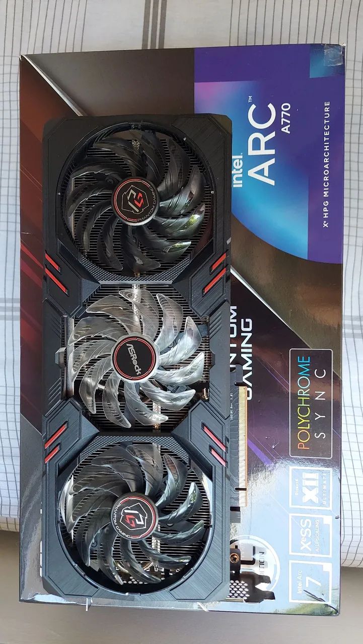 Intel ARC A770 Phantom Gaming D OC, 8GB, GDDR6, 256-bit - Foto 2