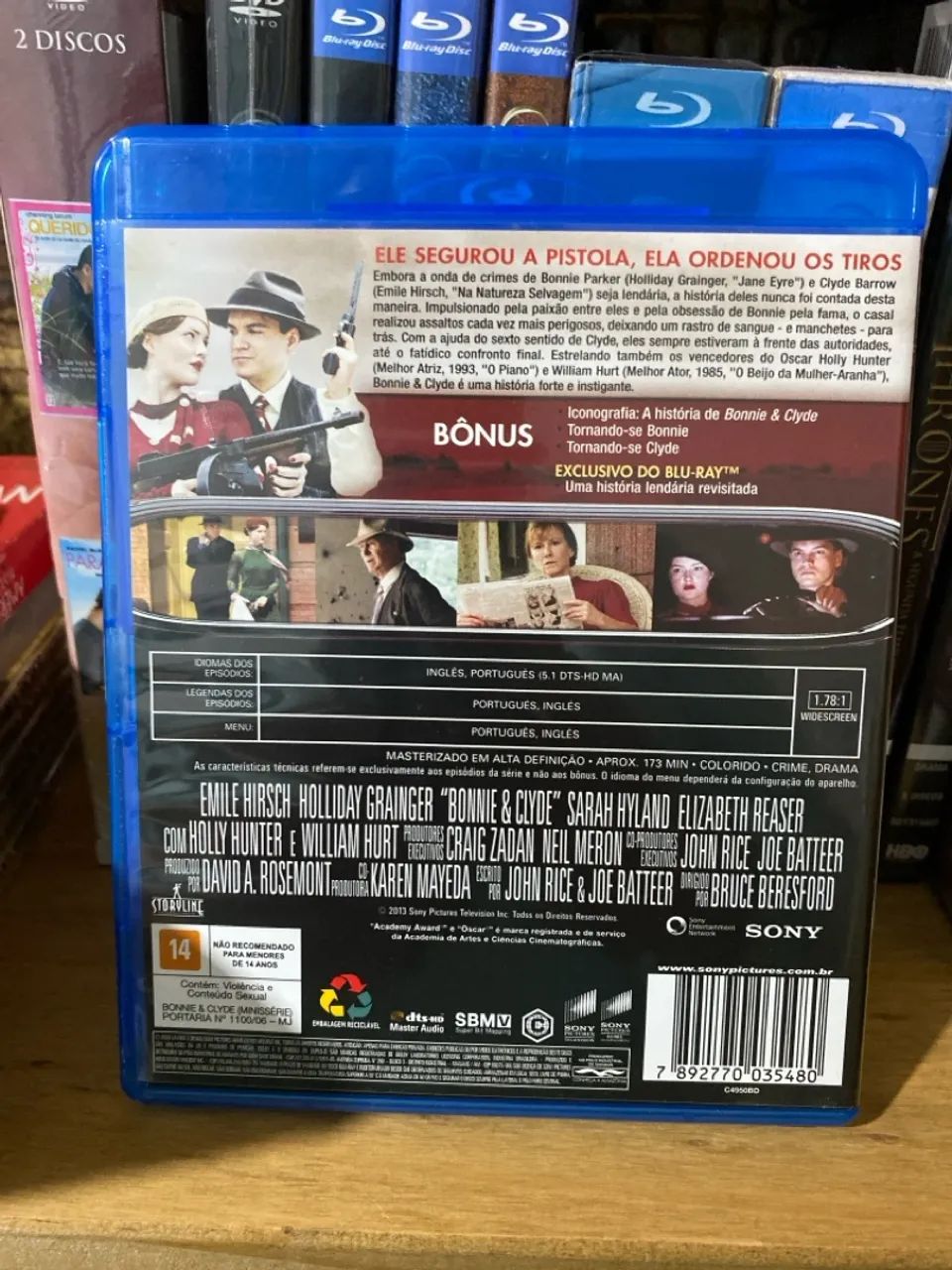 Bonnie & Clyde Bluray original novo e raro - Foto 2