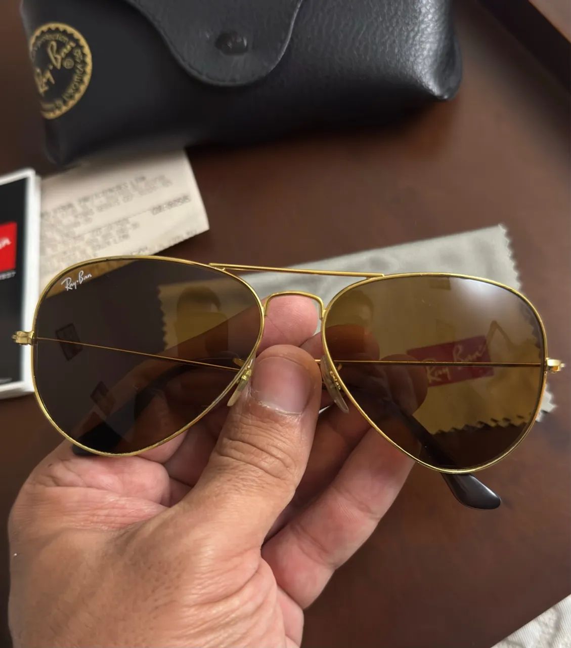 Óculos Ray-Ban - Aviador - ORIGINAL - prefeito estado - Foto 2