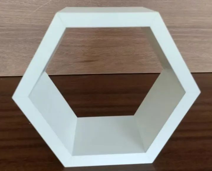 Kit 5 Prateleiras Mdf Branco Nicho Colmeia Hexágonal - Foto 2