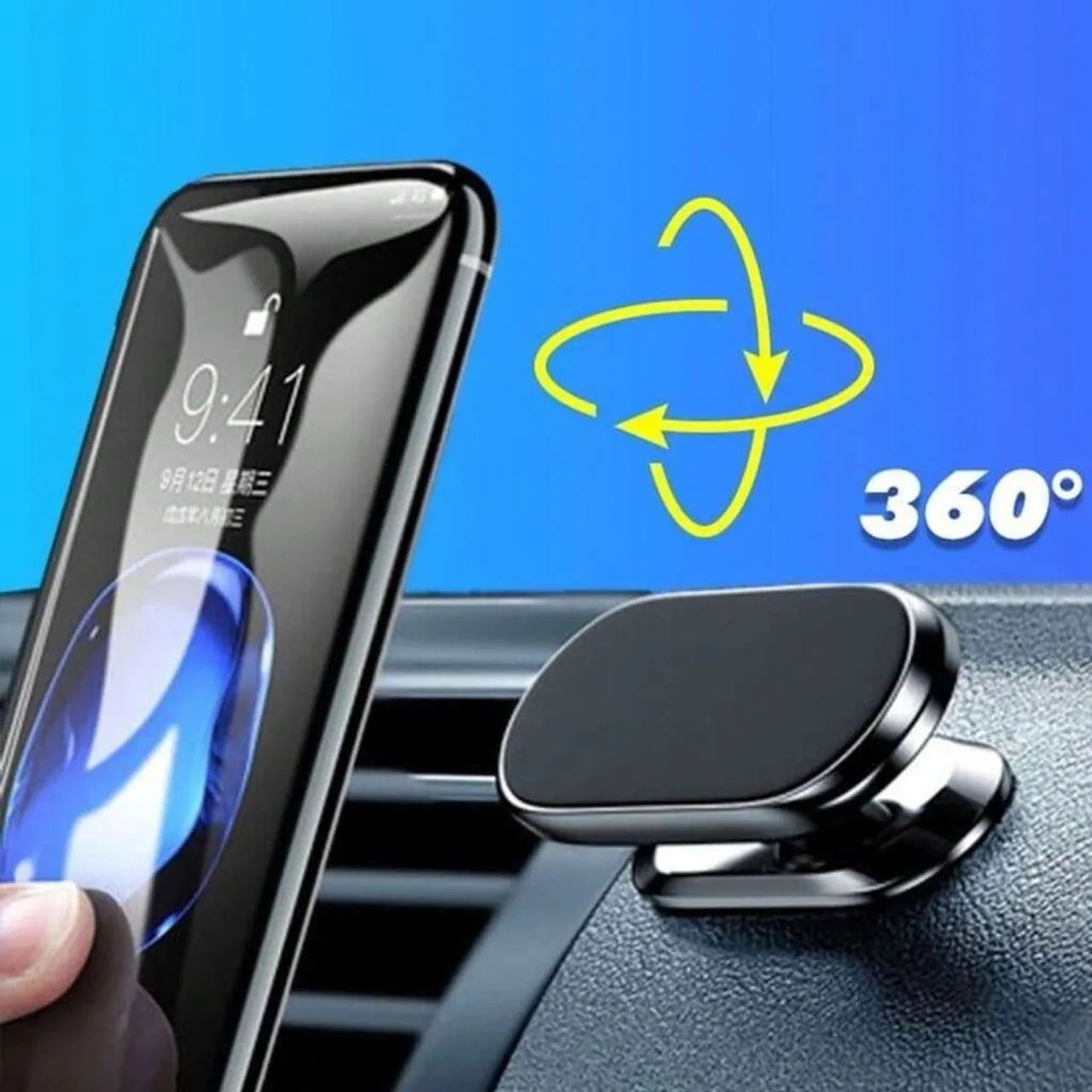 Suporte Veicular Magnético para Celular - Prático e Seguro - Foto 3