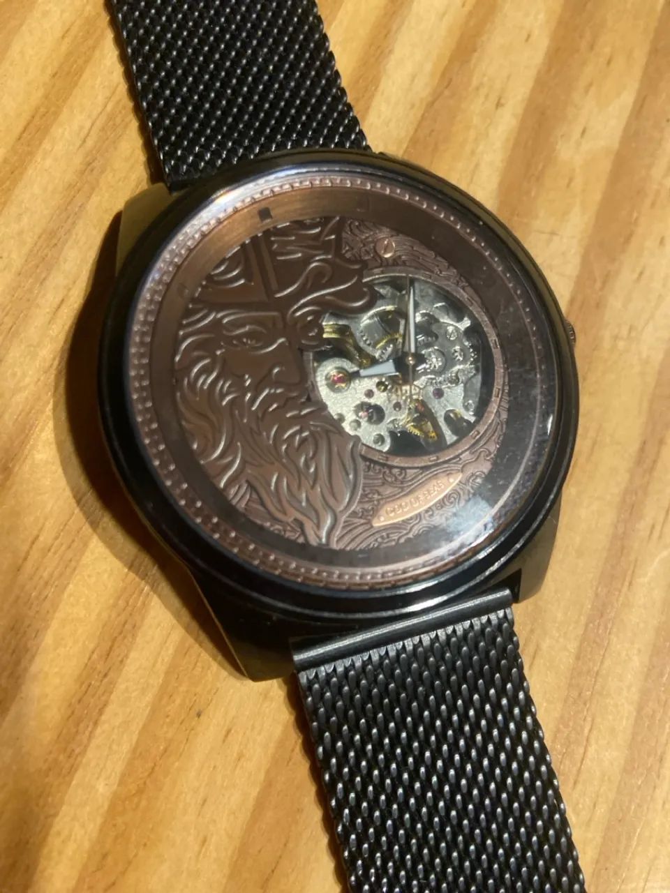 Relógio Masculino Automático Poseidon Pulseira de Metal - Foto 2