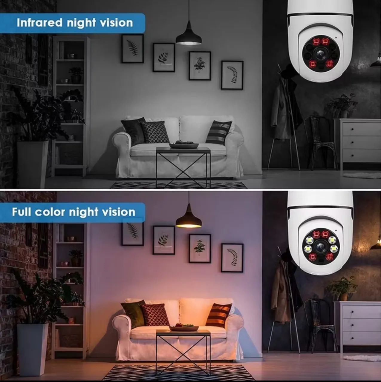 Câmera 360 com acendimento automático entregamos 
