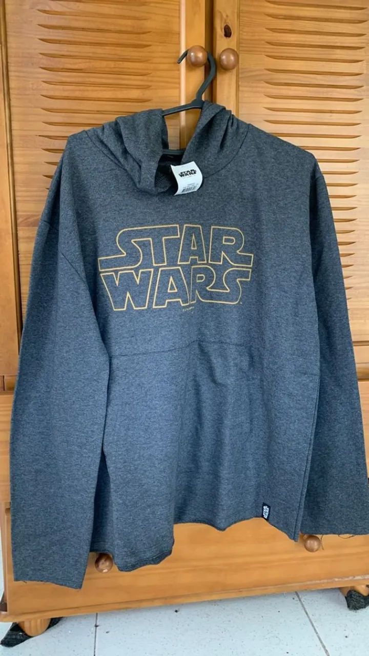 Casaco 2G, moletom, Cinza, Star wars - Foto 2