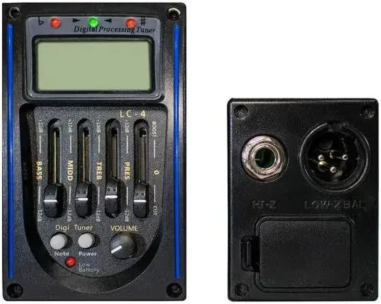 Pré Amplificador Para Violão Smart Sm-34lcd C/ Afinador E Eq