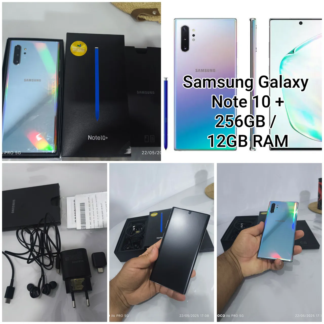 SAMSUNG GALAXY NOTE 10 PLUS 256 GB +. 12GB RAM