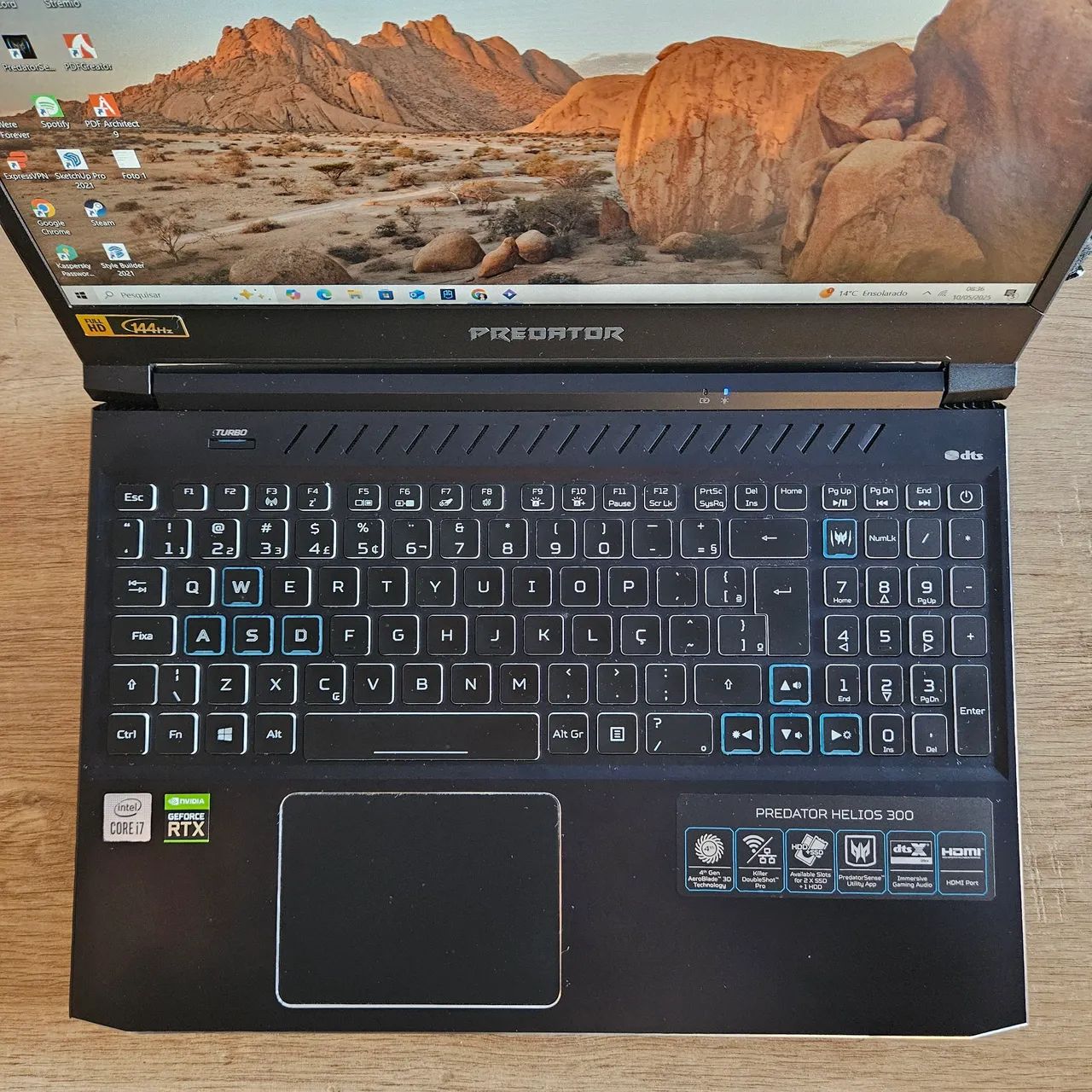 Notebook Gamer Acer Predator Helios 300 PH315-53 16GB RAM / 512GB SSD / RTX 2070 - Foto 2