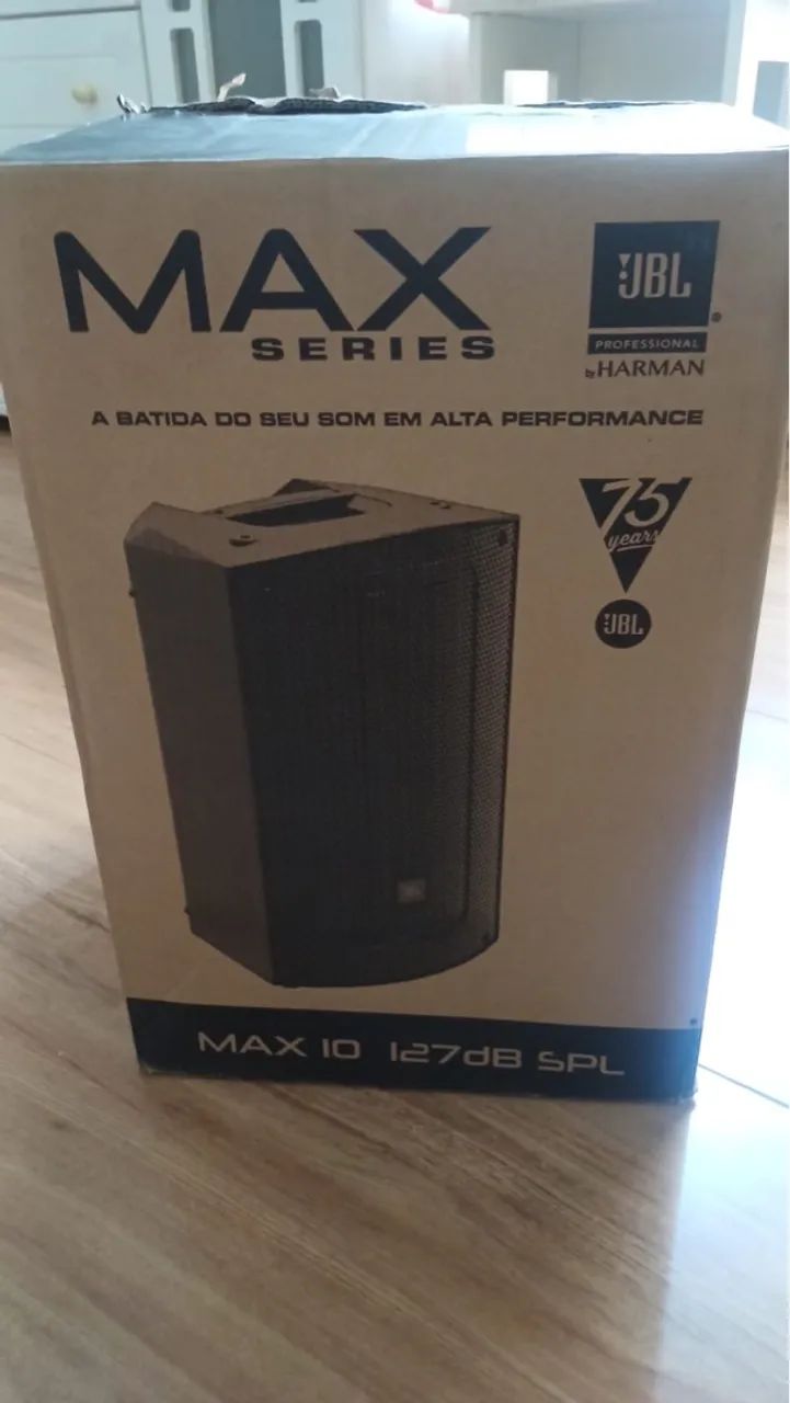 Alto-falante JBL MAX 10 portátil com bluetooth preto 127V - Foto 4