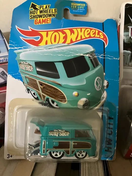 Hot Wheels Kool Kombi Surf Shop Hw City Azul Volkswagen - Foto 2