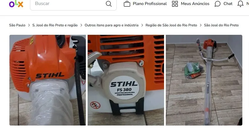 Roçadeira a Gasolina Stihl FS 380 - Profissional