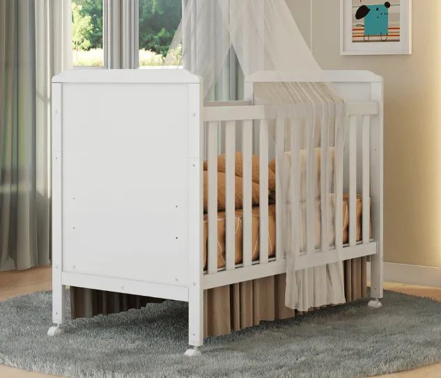 Berço Cama Cloe Padrão Americano 100% MDF - Peroba Moveis  - Foto 2