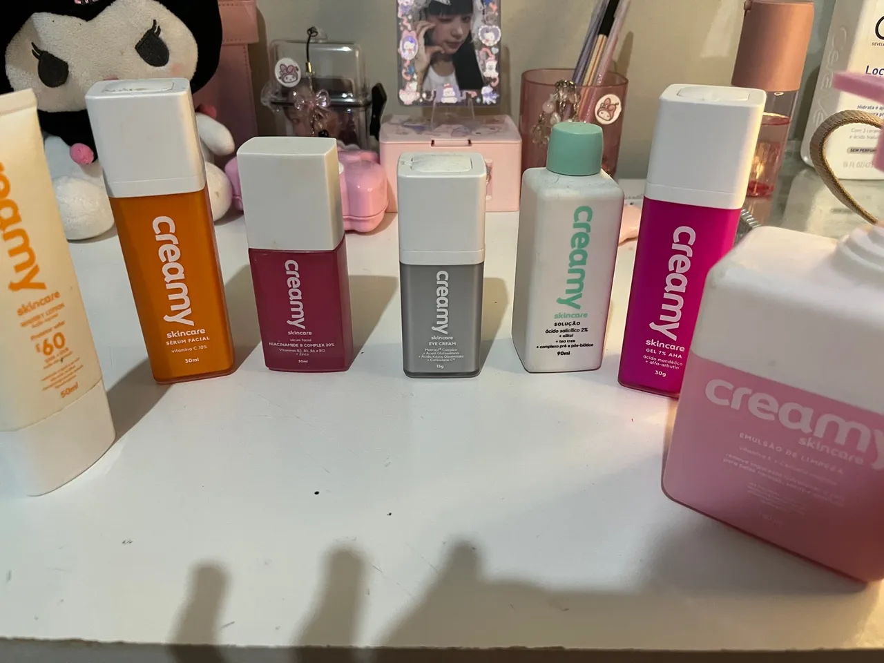 kit skin care creamy semi novos completo