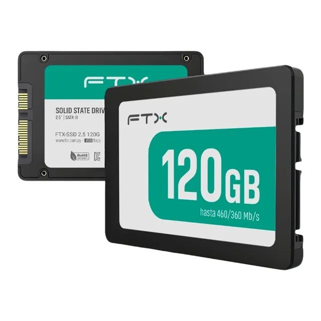SSD FTX, 120GB, SATA 3, Leitura 460MB/s Gravação 360MB/s - Foto 2