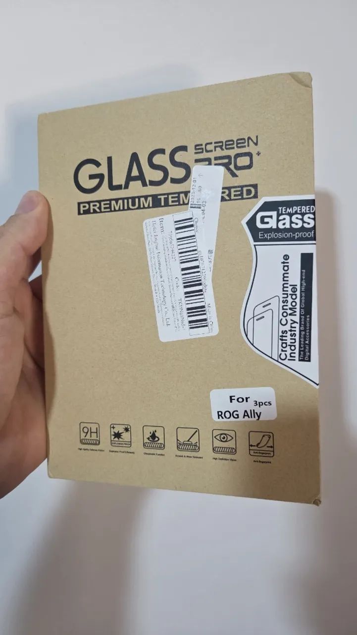 película vidro temperado Asus - ROG Ally - caixa com 3 unidades! - Foto 2