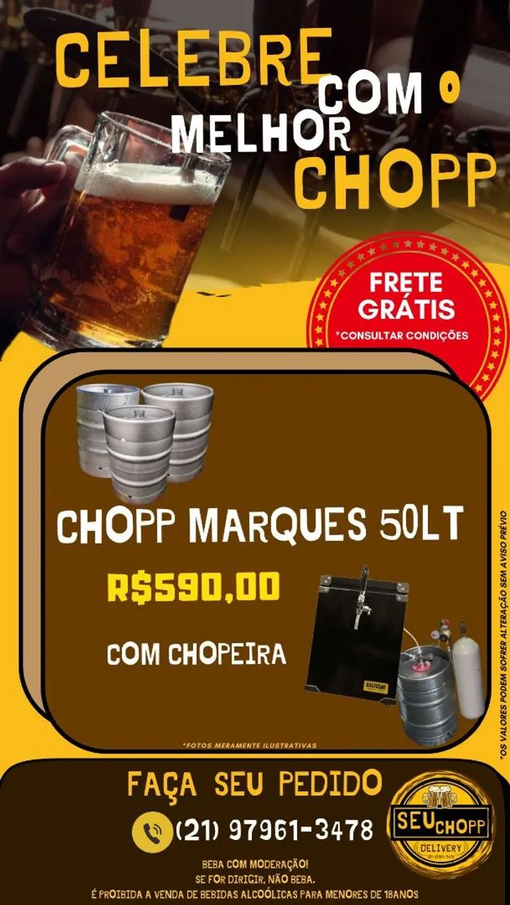 Alguel de chopeira + Chopp 50lt - Foto 2
