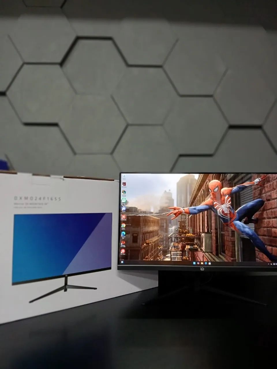Monitor Gamer 24" Full HD 165Hz com HDR e Alto-Falantes - Foto 4