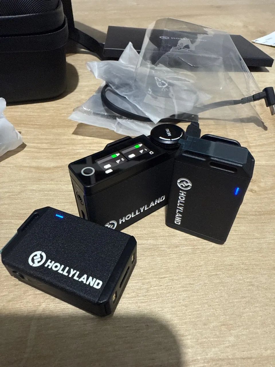 Microfone Hollyland Lark Max Duo -brinde 2 Lapelas Hollyland - Foto 4