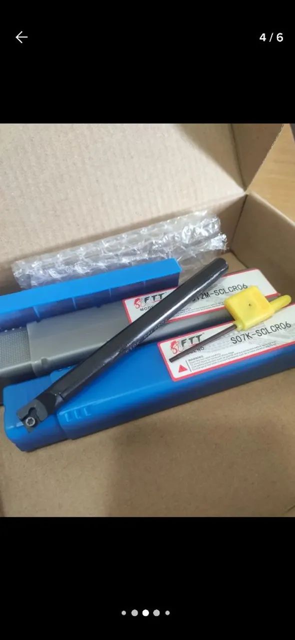 Ferramentas Usinagem Mini Torno + Insertos  - Foto 4
