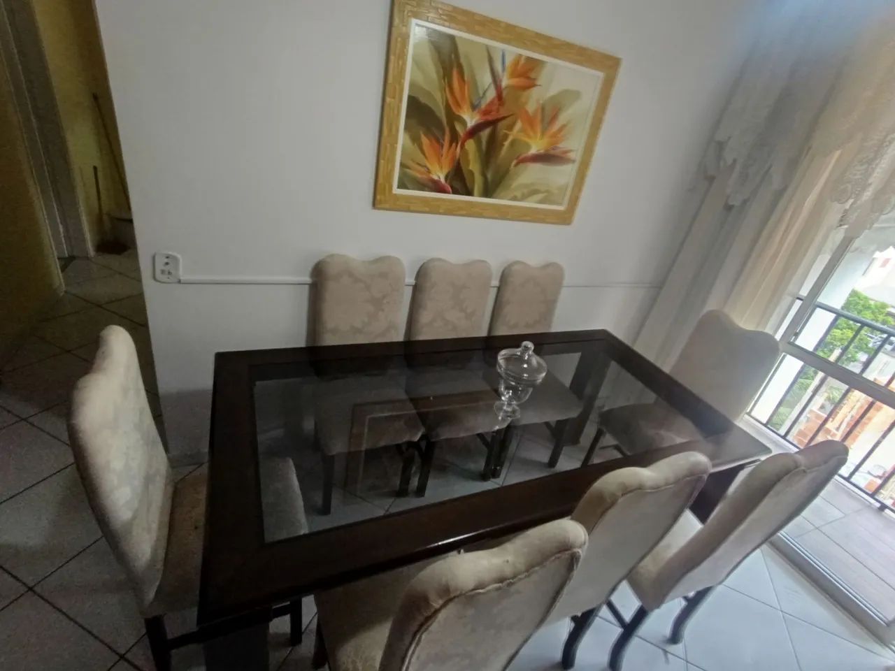 Mesa de Jantar + buffet+ espelho em madeira  - Foto 2