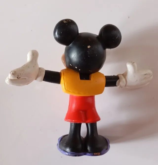 Boneco Antigo Mickey Em Borracha - Foto 2