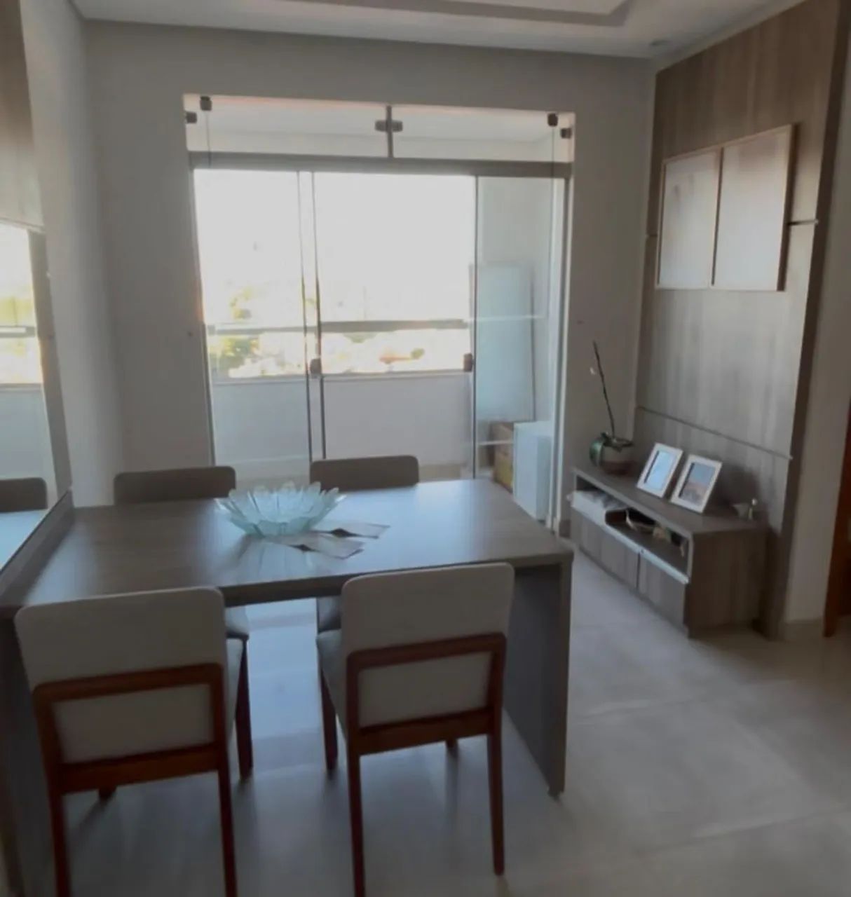 Panel with attached table and panel plus low cabinet with 03 drawers.64311791014531120