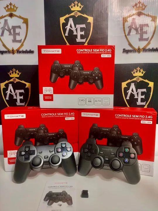 Controle Sem Fio 2.4G para Playstation - Novo - Foto 3