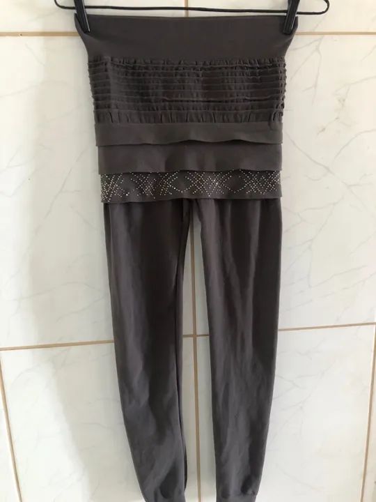 Calça legging tipo meia (P/M)
