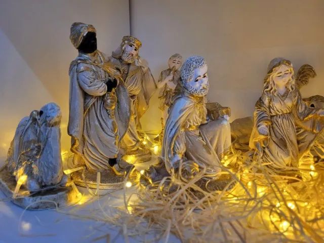Presépio Natal 15pçs Gesso Novo! - Foto 5