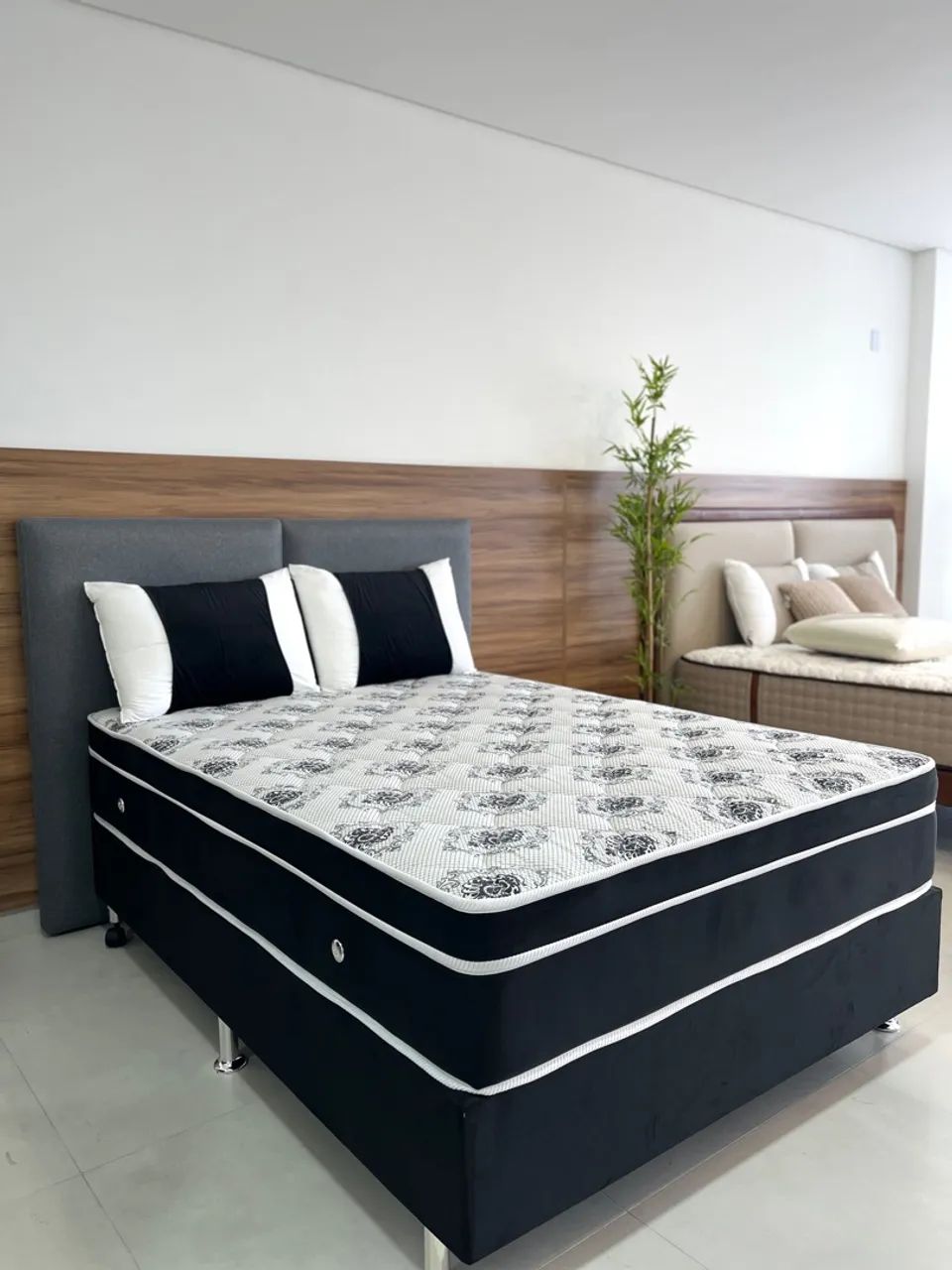 Cama Box Casal com Colchão Ortopédico - Foto 3