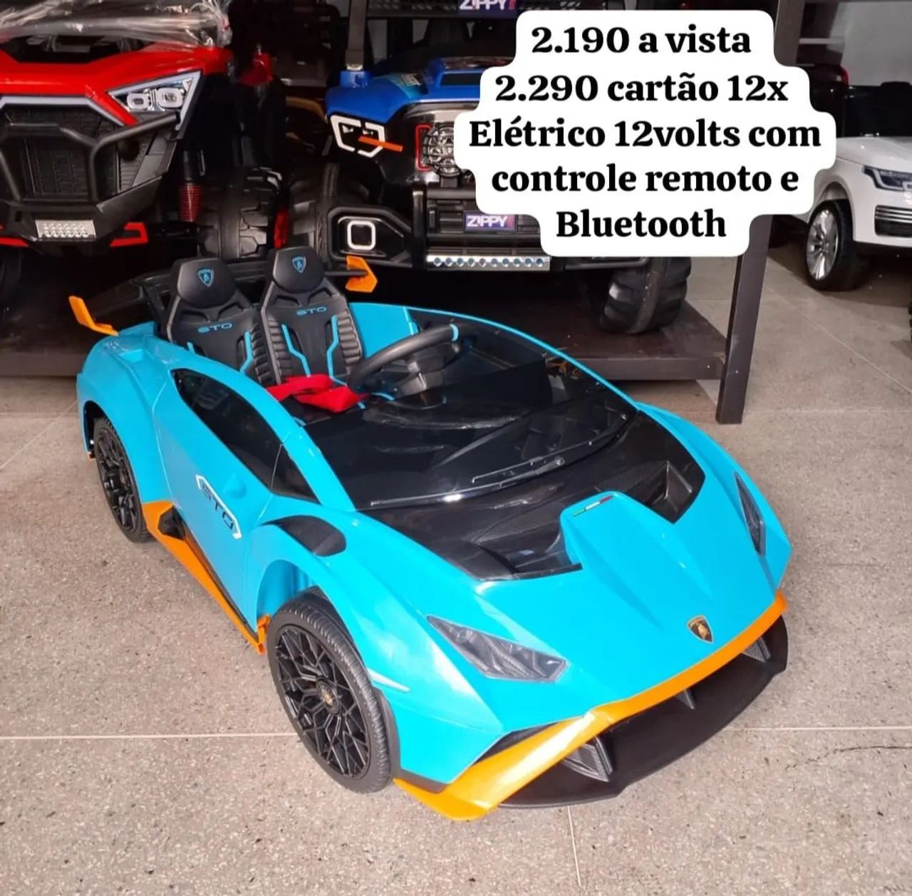 Carrinho elétrico infantil lamborghini 