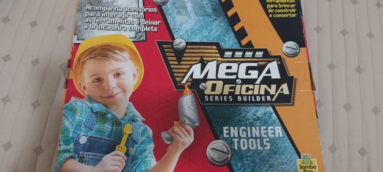 Mega Oficina - Brinquedo de ferramentas para crianças - Foto 3