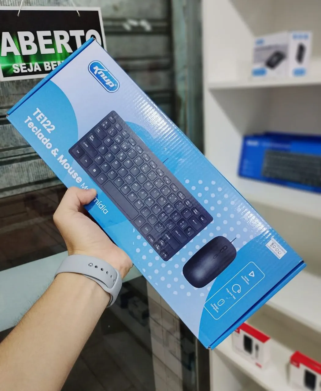 Teclado e Mouse Knup com fio (fazemos entregas)