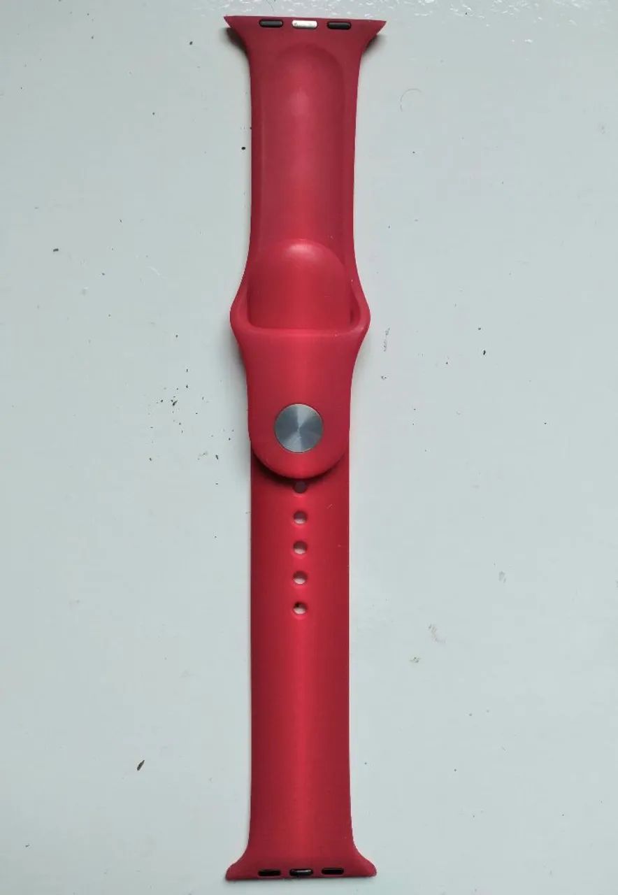 Pulseiras Apple Watch 44mm Vermelha e branca Original