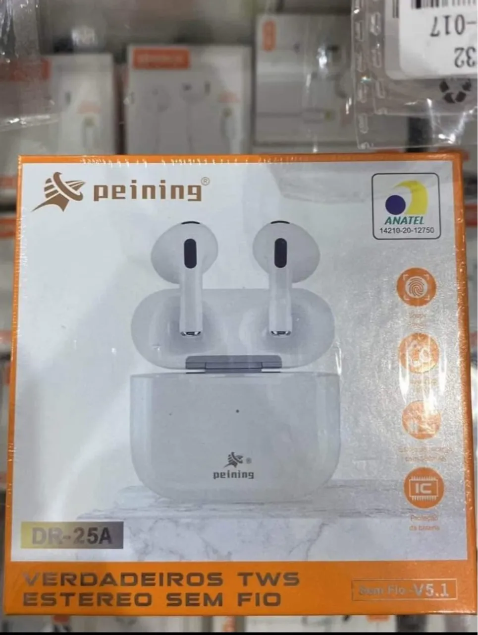 Fone de ouvido TWS Estéreo Sem Fio Peining DR-25A