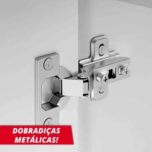 Armário Duplo Top Class Batrol Branco - Foto 4