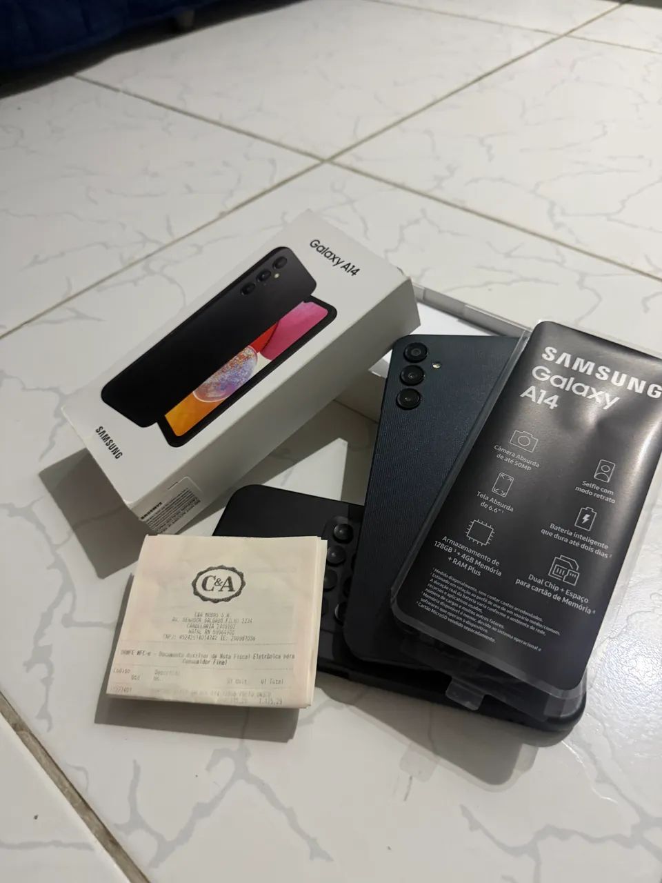 Celular Galaxy A14 com caixa e nota fiscal Novo