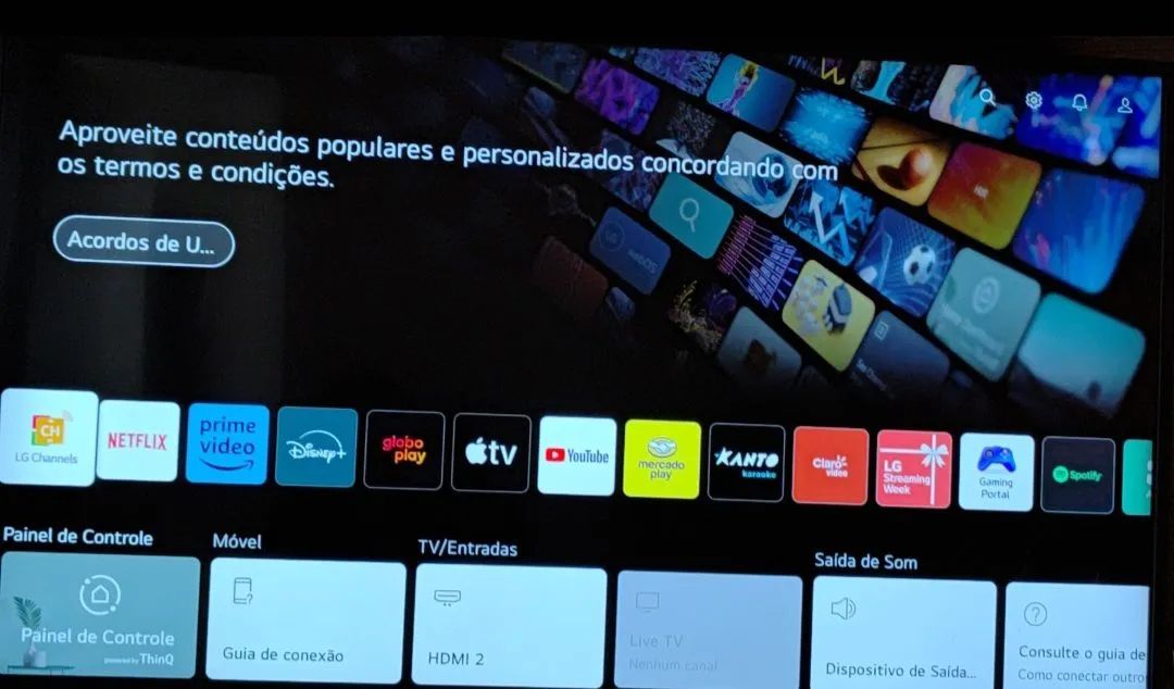Smart tv LG 50 polegadas