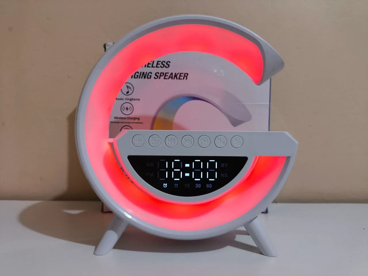Caixa de Som Bluetooth Com Luminária LED - Foto 2