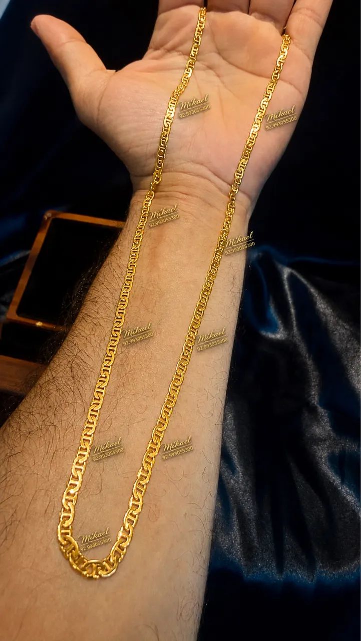 Corrente ouro 18k 60cm 17.6g - Foto 2