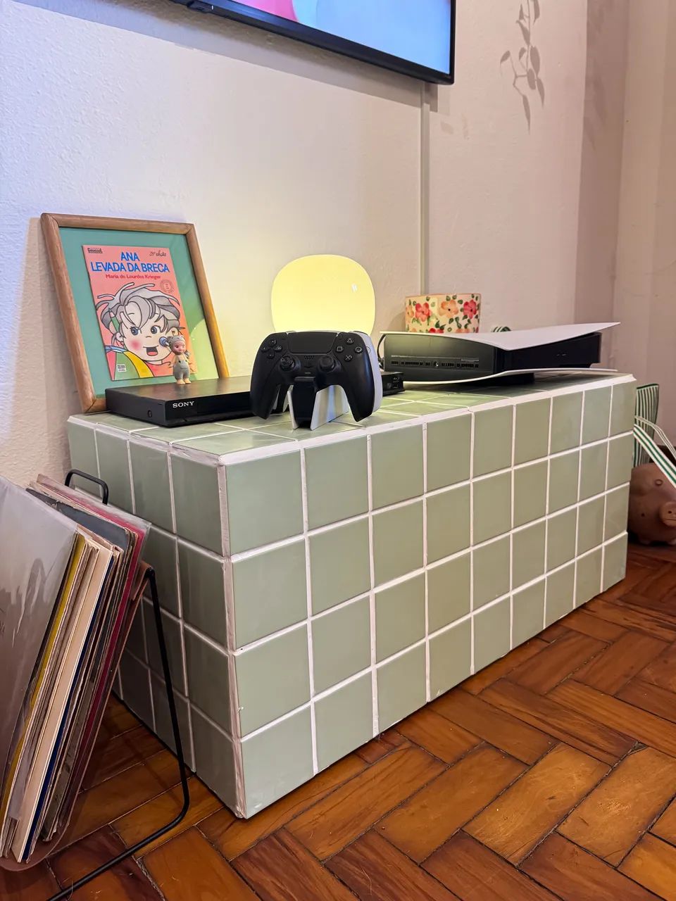 Rack/banco/aparador de cerâmica 